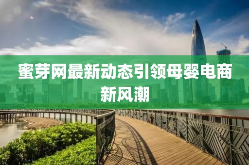 蜜芽网最新动态引领母婴电商新风潮