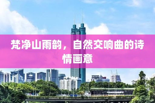 梵净山雨韵，自然交响曲的诗情画意