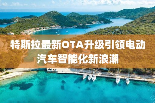 特斯拉最新OTA升级引领电动汽车智能化新浪潮