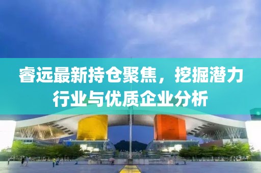 睿远最新持仓聚焦，挖掘潜力行业与优质企业分析