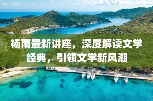 杨雨最新讲座，深度解读文学经典，引领文学新风潮