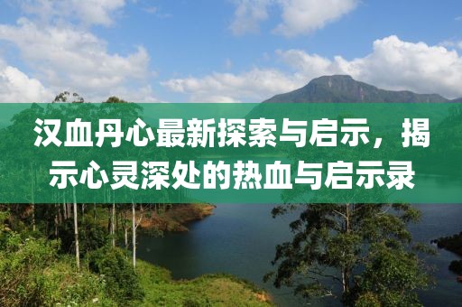 汉血丹心最新探索与启示，揭示心灵深处的热血与启示录