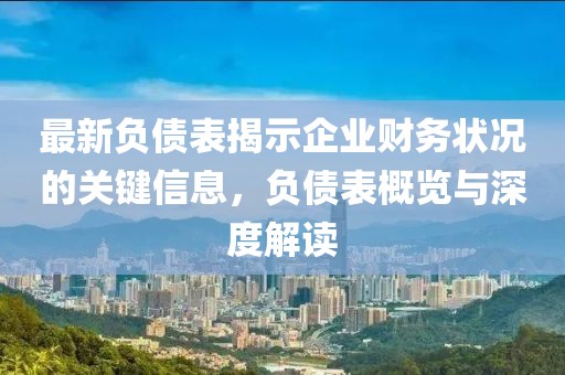 最新负债表揭示企业财务状况的关键信息，负债表概览与深度解读