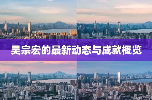 吴宗宏的最新动态与成就概览