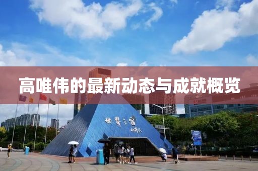 高唯伟的最新动态与成就概览