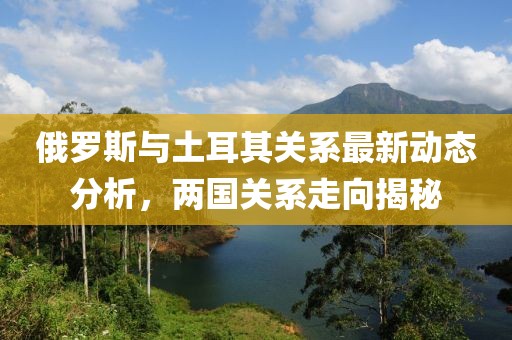 俄罗斯与土耳其关系最新动态分析，两国关系走向揭秘