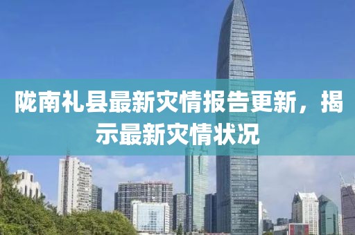 陇南礼县最新灾情报告更新，揭示最新灾情状况