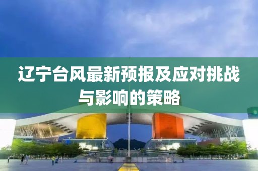 辽宁台风最新预报及应对挑战与影响的策略