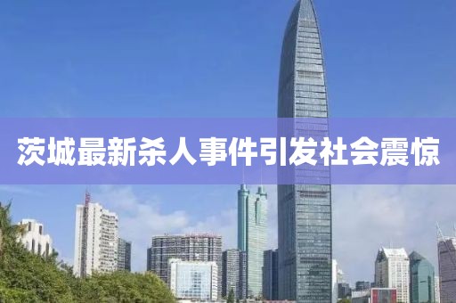 茨城最新杀人事件引发社会震惊