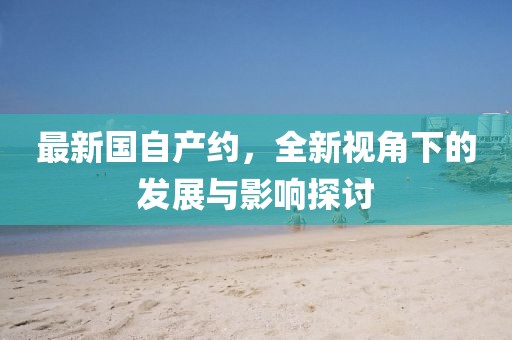 最新国自产约，全新视角下的发展与影响探讨