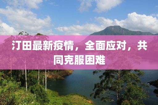 汀田最新疫情，全面应对，共同克服困难