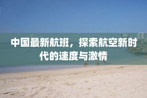 中国最新航班，探索航空新时代的速度与激情
