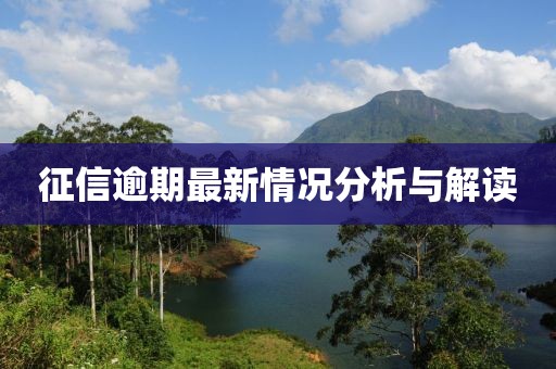 征信逾期最新情况分析与解读