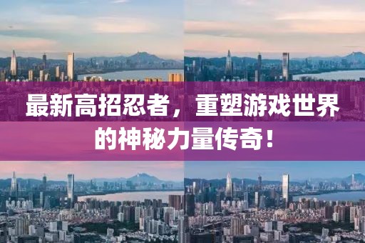 最新高招忍者，重塑游戏世界的神秘力量传奇！
