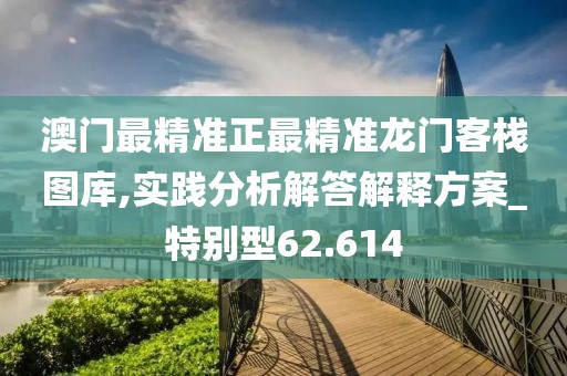 澳门最精准正最精准龙门客栈图库,实践分析解答解释方案_特别型62.614