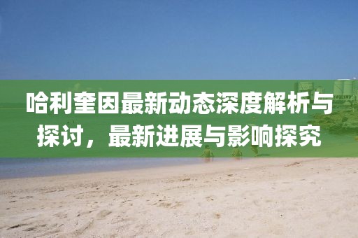 哈利奎因最新动态深度解析与探讨，最新进展与影响探究