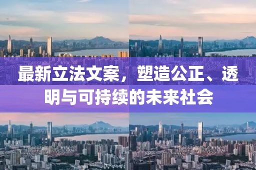 最新立法文案，塑造公正、透明与可持续的未来社会