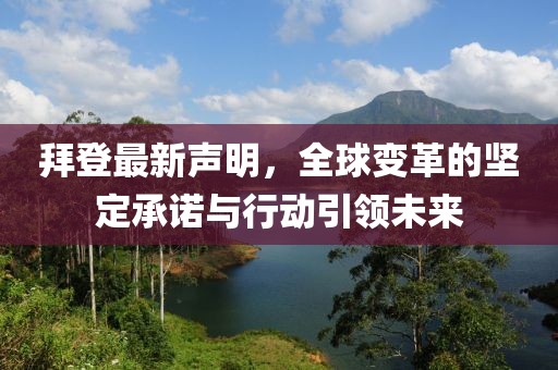 拜登最新声明，全球变革的坚定承诺与行动引领未来