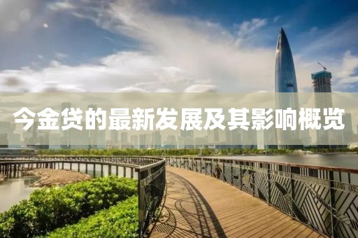 今金贷的最新发展及其影响概览