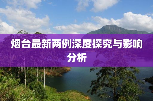 烟台最新两例深度探究与影响分析
