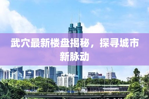 武穴最新楼盘揭秘，探寻城市新脉动