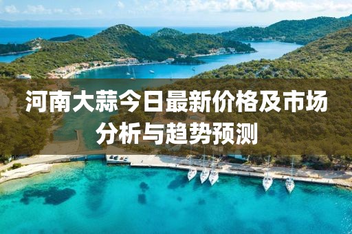 河南大蒜今日最新价格及市场分析与趋势预测