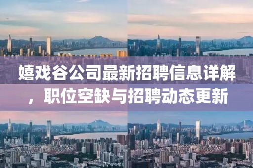 嬉戏谷公司最新招聘信息详解，职位空缺与招聘动态更新