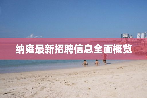 纳雍最新招聘信息全面概览