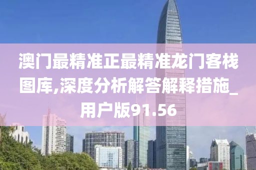 澳门最精准正最精准龙门客栈图库,深度分析解答解释措施_用户版91.56