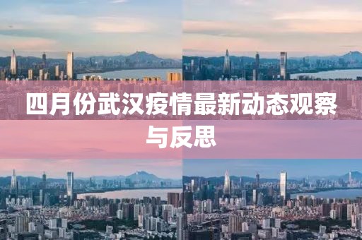 四月份武汉疫情最新动态观察与反思