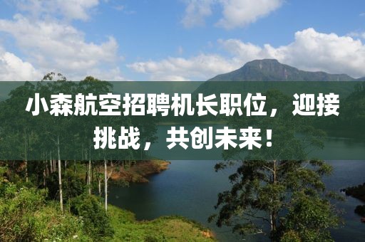 小森航空招聘机长职位，迎接挑战，共创未来！