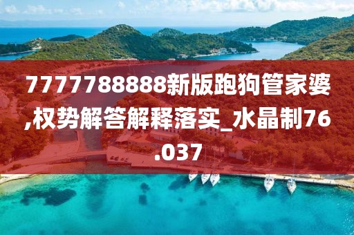 7777788888新版跑狗管家婆,权势解答解释落实_水晶制76.037