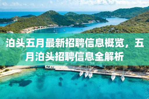 泊头五月最新招聘信息概览，五月泊头招聘信息全解析