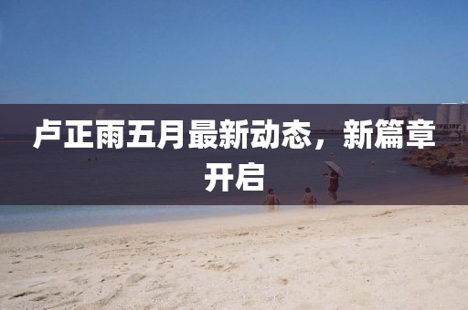 卢正雨五月最新动态，新篇章开启