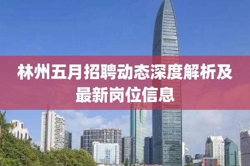 林州五月招聘动态深度解析及最新岗位信息