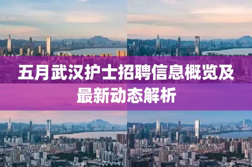 五月武汉护士招聘信息概览及最新动态解析