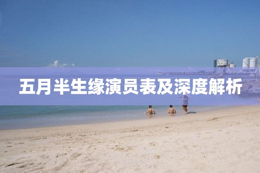五月半生缘演员表及深度解析