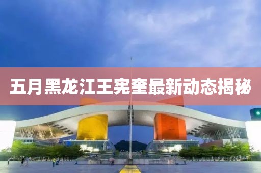 五月黑龙江王宪奎最新动态揭秘