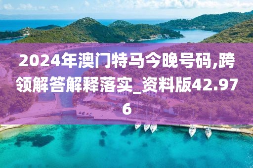 2024年澳门特马今晚号码,跨领解答解释落实_资料版42.976