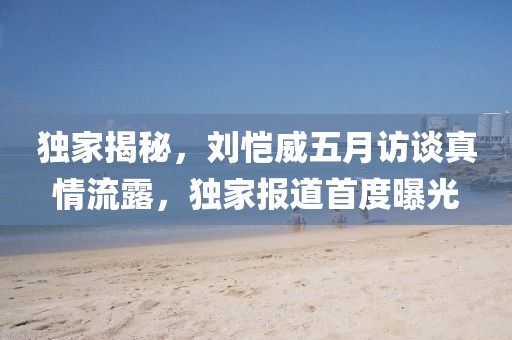 独家揭秘，刘恺威五月访谈真情流露，独家报道首度曝光