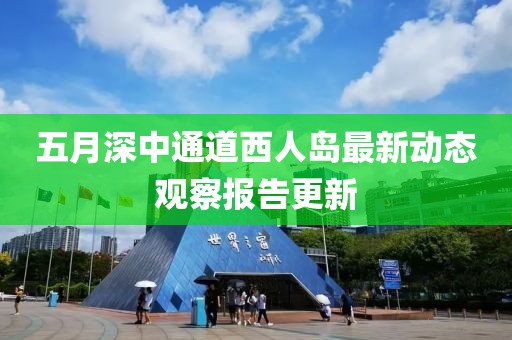 五月深中通道西人岛最新动态观察报告更新
