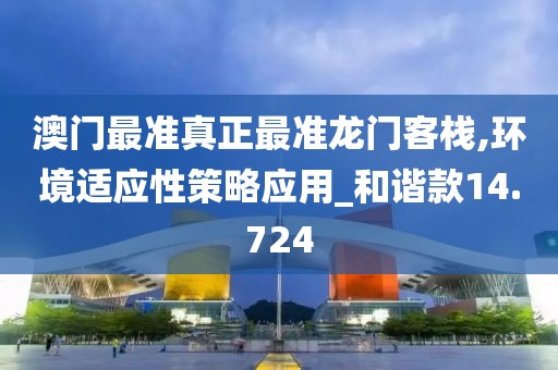 澳门最准真正最准龙门客栈,环境适应性策略应用_和谐款14.724