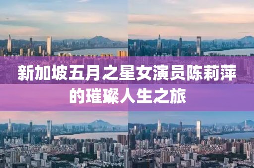 新加坡五月之星女演员陈莉萍的璀璨人生之旅