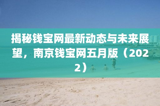 揭秘钱宝网最新动态与未来展望，南京钱宝网五月版（2022）