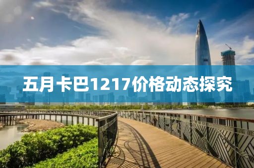 五月卡巴1217价格动态探究