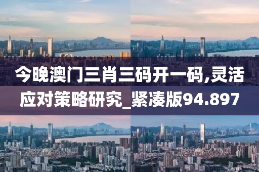 今晚澳门三肖三码开一码,灵活应对策略研究_紧凑版94.897