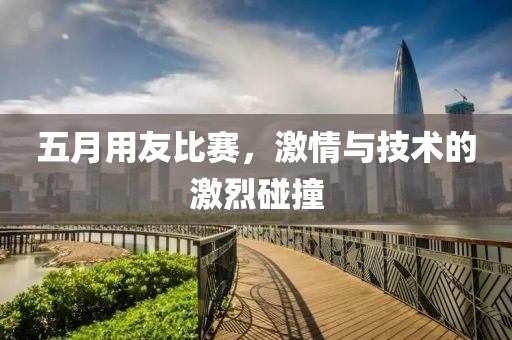 五月用友比赛，激情与技术的激烈碰撞