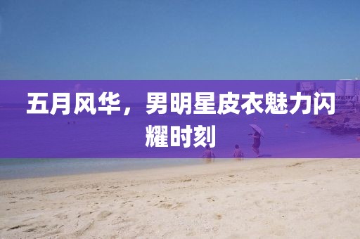 五月风华，男明星皮衣魅力闪耀时刻