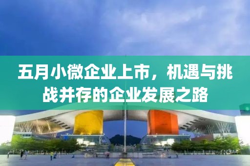 五月小微企业上市，机遇与挑战并存的企业发展之路