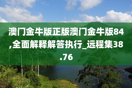 澳门金牛版正版澳门金牛版84,全面解释解答执行_远程集38.76